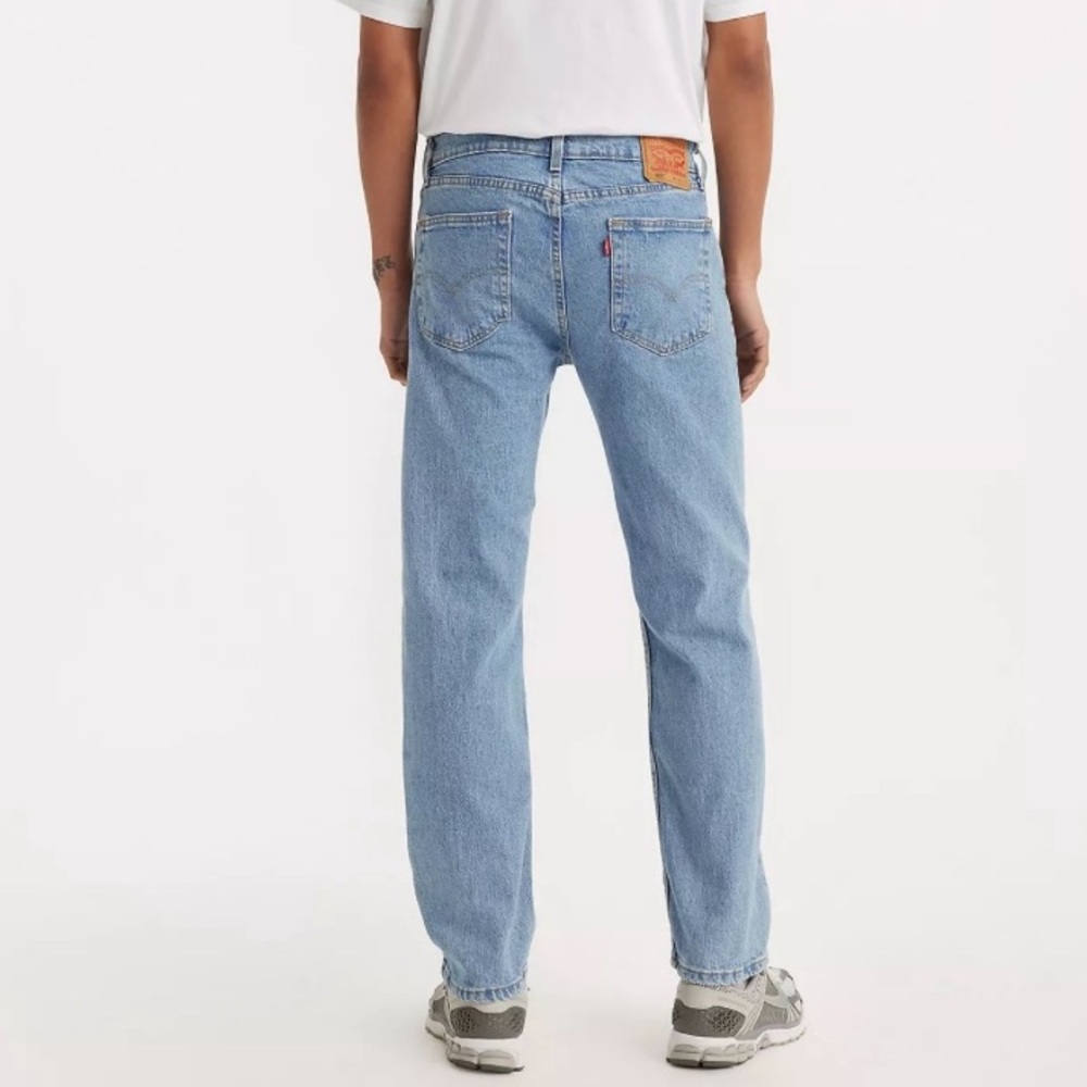 Levi’s Men’s 505 Regular Fit Jeans Shooting Star Light Wash Size 36X34 - Picture 2 of 9